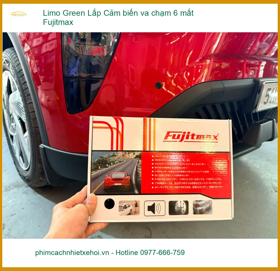 Anh Minh Khôi lắp Cảm biến va chạm 6 mắt Fujitmax cho Limo Green ở Quận 2