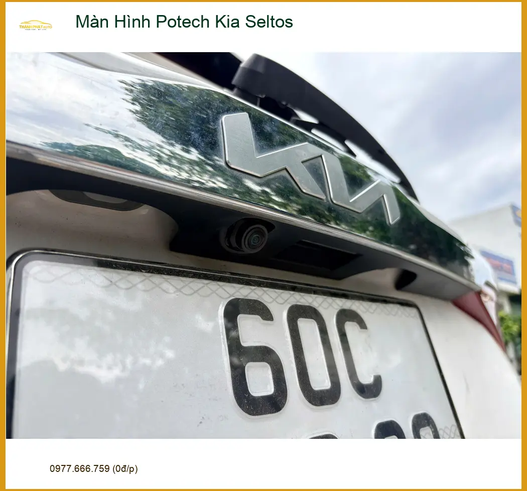 Chị Mai Phương lắp Màn Hình Potech Kia Seltos tại Quận 2 để có nhiều tiện ích ảnh thực tế 3