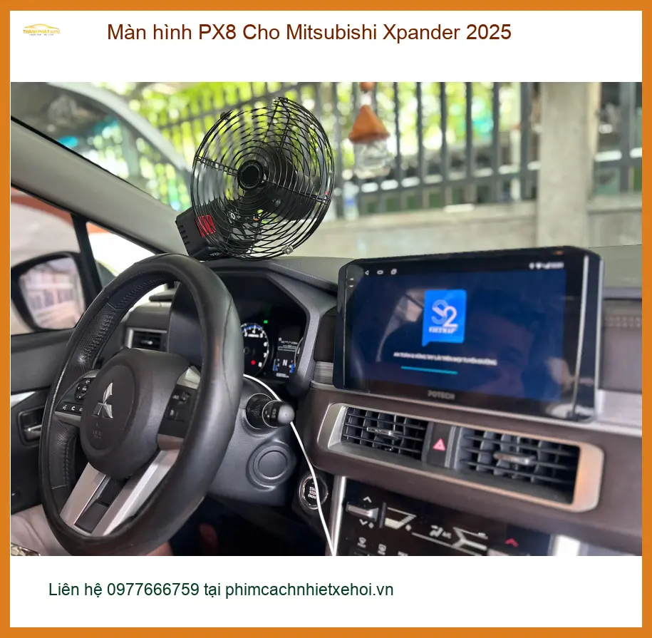 Chị Thùy lắp màn hình PX8 Xpander 2025 tại Thủ Đức, trải nghiệm lái tiện nghi ảnh thực tế 3