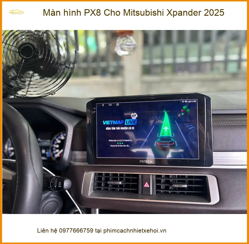 Chị Thùy lắp màn hình PX8 Xpander 2025 tại Thủ Đức, trải nghiệm lái tiện nghi ảnh thực tế 4