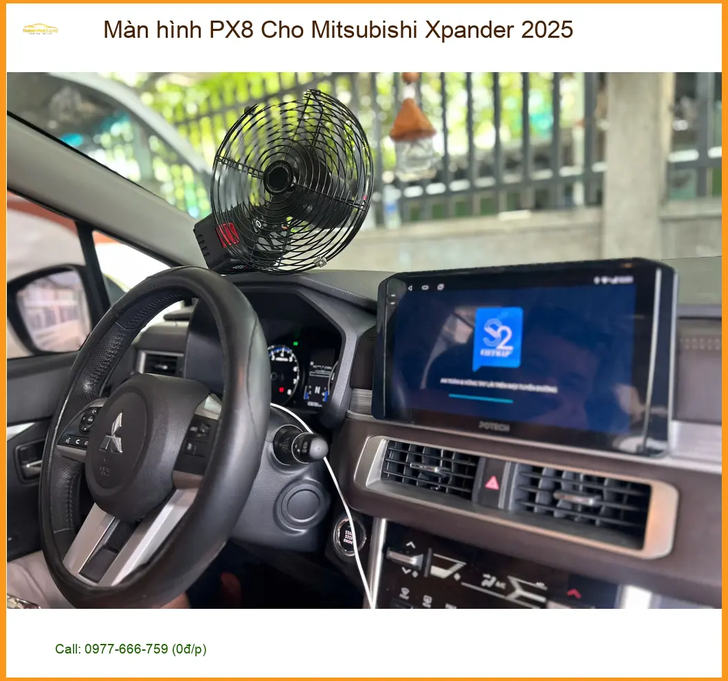 Chị Thảo lắp Màn hình PX8 cho Mitsubishi Xpander 2025 tại Quận 9 để nâng cấp tiện ích ảnh thực tế 2