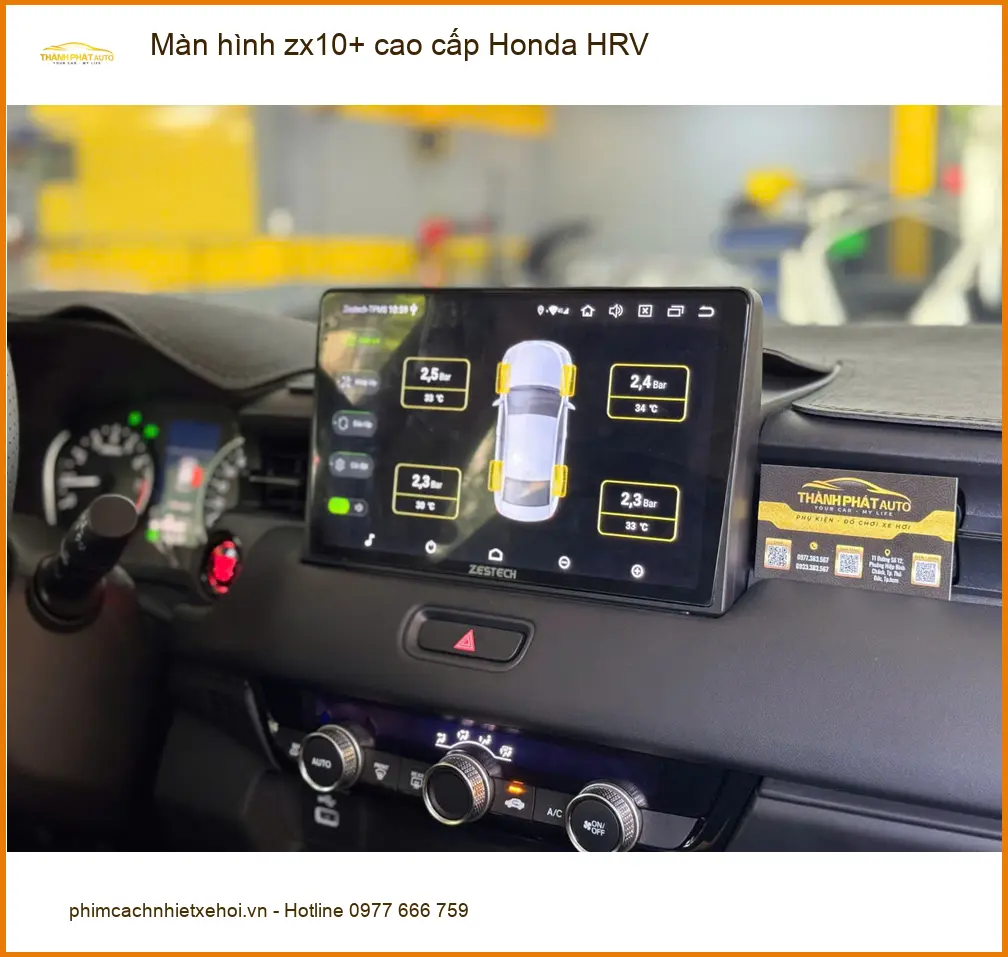 Anh Khang nâng cấp màn hình ZX10+ cao cấp cho Honda HRV ở Nhà Bè