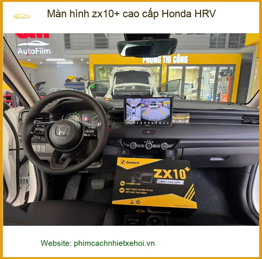 Anh Khang nâng cấp màn hình ZX10+ cao cấp Honda HRV tại Quận 9 vì màn zin thiếu tính năng ảnh thực tế 5