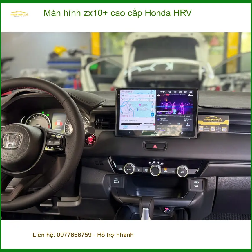 Anh Minh nâng cấp màn hình ZX10+ cao cấp Honda HRV tại Quận 2