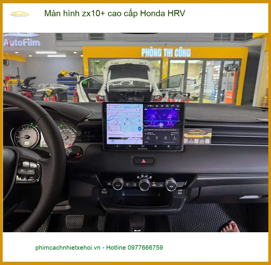 Anh Minh nâng cấp màn hình ZX10+ cao cấp Honda HRV tại Quận 2 ảnh thực tế 4