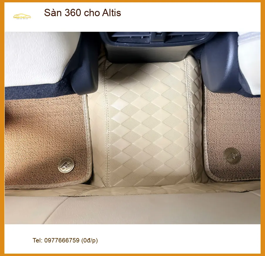 Bác Cường lắp sàn 360 cho Altis tại Quận 7 để nội thất xe luôn sạch đẹp