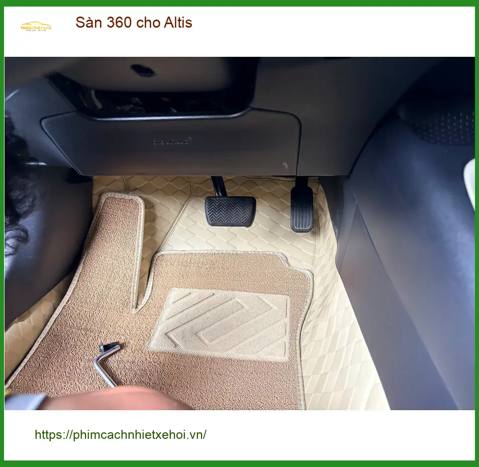 Anh Minh lắp Sàn 360 cho Altis tại Cần Giờ để dễ dàng quan sát khi lùi xe ảnh thực tế 3