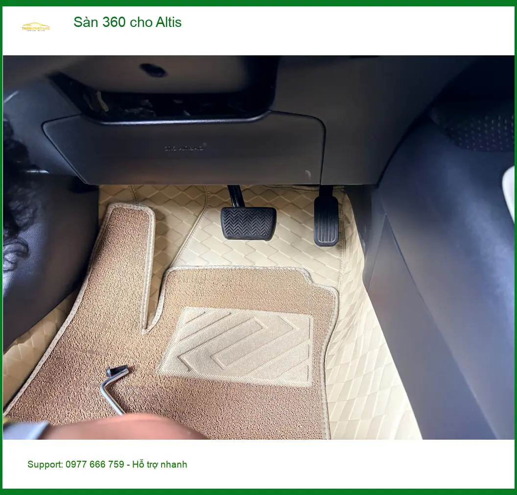 Anh Minh lắp Sàn 360 cho Toyota Altis tại Quận 12 để xe luôn sạch sẽ ảnh thực tế 3