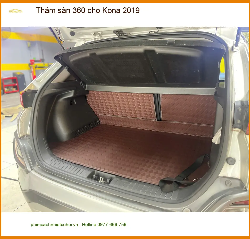 Anh Vĩnh lắp thảm sàn 360 cho Kona 2019 tại Quận 9 để xe luôn sạch sẽ và sang trọng ảnh thực tế 3