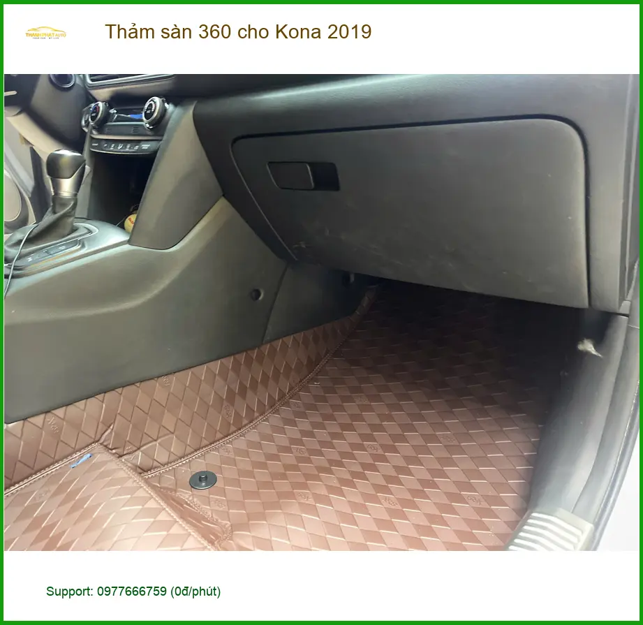 Anh Vĩnh lắp thảm sàn 360 cho Kona 2019 tại Quận 9 để xe luôn sạch sẽ và sang trọng ảnh thực tế 5