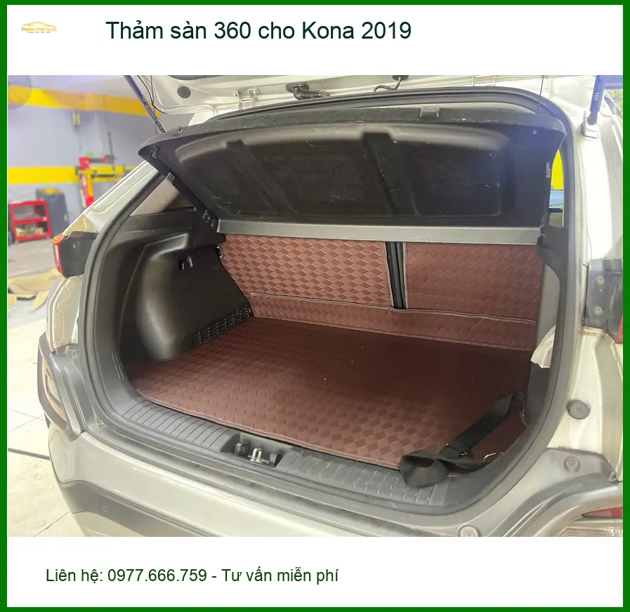 Chị Thanh lắp thảm sàn 360 cho Kona 2019 Quận 12 để nội thất luôn sạch đẹp