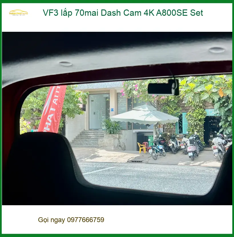 Chị Thảo lắp 70mai A800SE cho VinFast VF3 tại Quận 2 an tâm lái xe ảnh thực tế 2