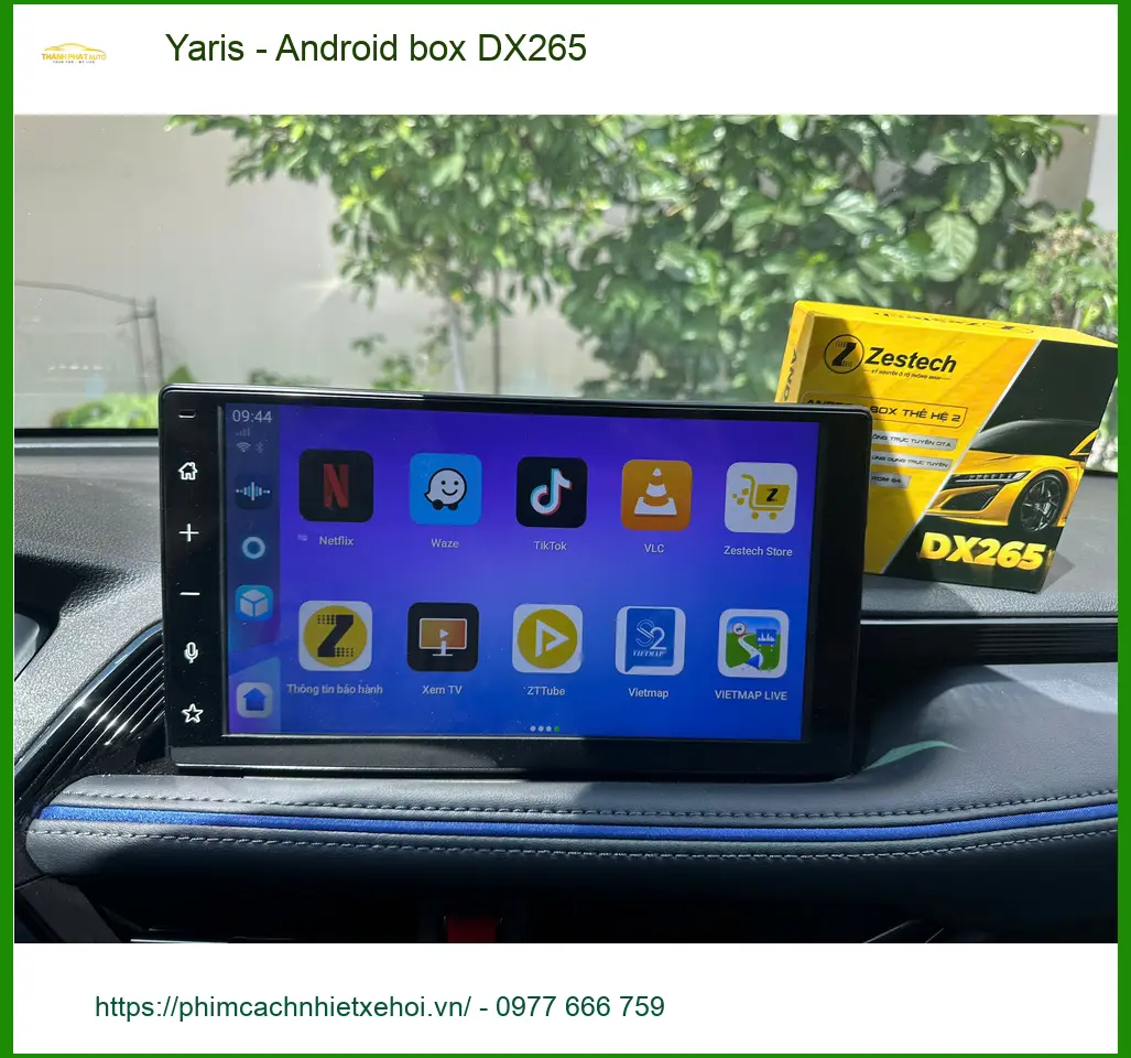 Chú Phi nâng cấp Android box DX265 cho Toyota Yaris tại Quận 3 để xem YouTube tiện lợi