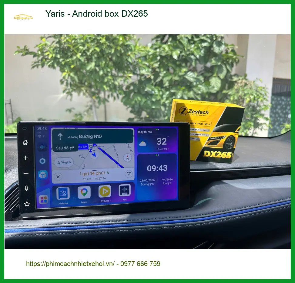 Anh Minh lắp Android Box DX265 cho Yaris tại Quận 2 để nâng tầm giải trí trên xe ảnh thực tế 2