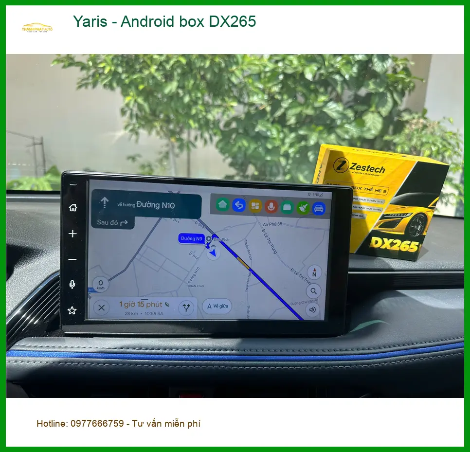 Anh Minh lắp Android Box DX265 cho Yaris tại Quận 2 để nâng tầm giải trí trên xe ảnh thực tế 4