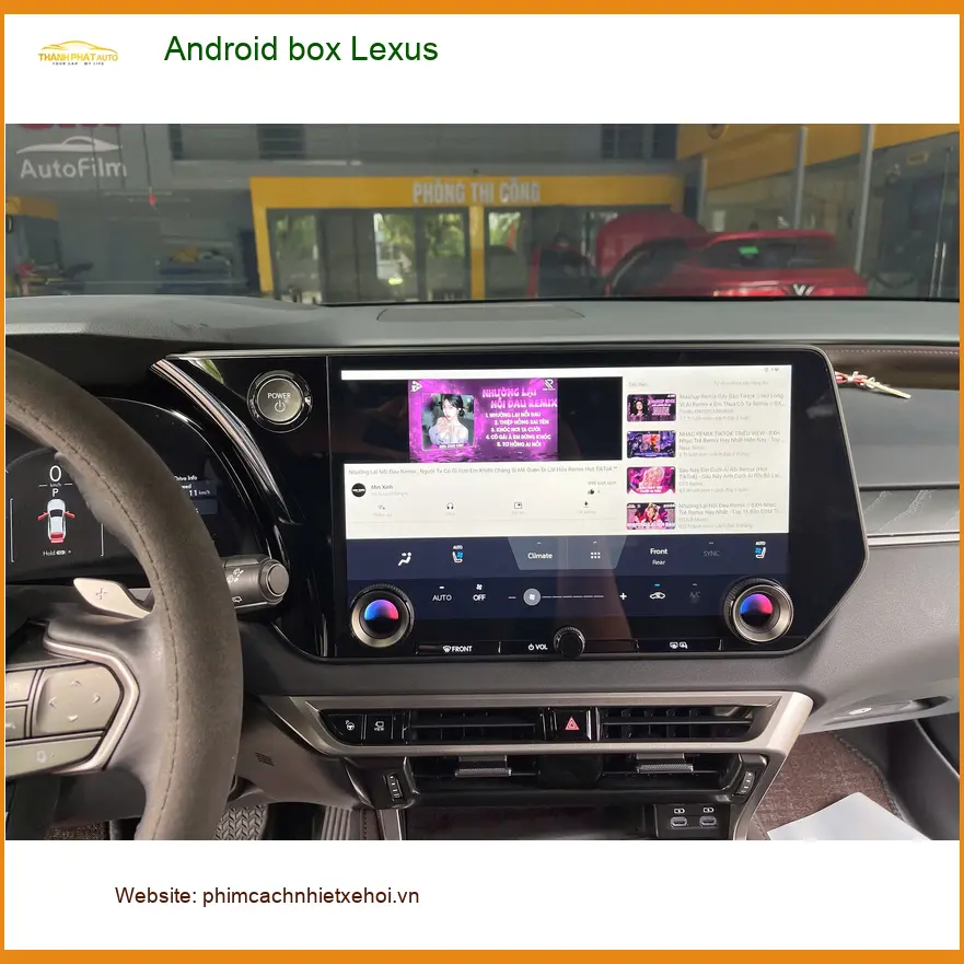 Anh Khải lắp Android box Lexus ES 250 tại Hóc Môn để tiện xem bản đồ và giải trí ảnh thực tế 2