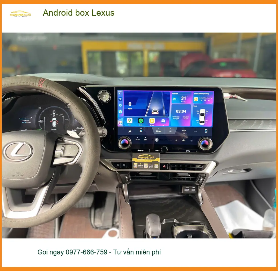 Anh Khải lắp Android box Lexus ES 250 tại Hóc Môn để tiện xem bản đồ và giải trí ảnh thực tế 5