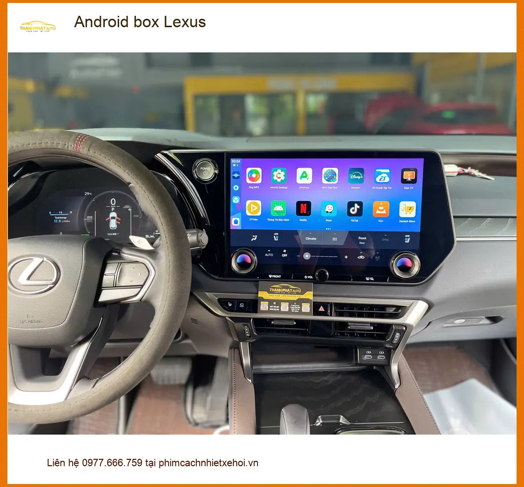 Chú Cường lắp Android box Lexus RX350 tại Quận 6 để nâng cao trải nghiệm giải trí