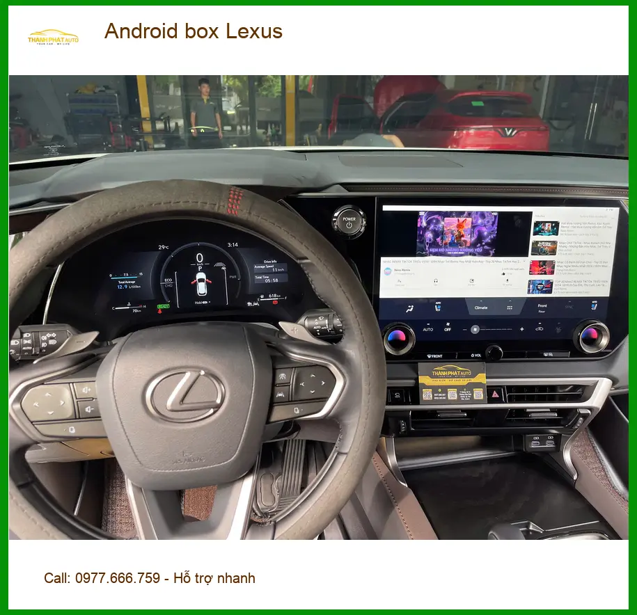 Chú Cường lắp Android box Lexus RX350 tại Quận 6 để nâng cao trải nghiệm giải trí ảnh thực tế 3