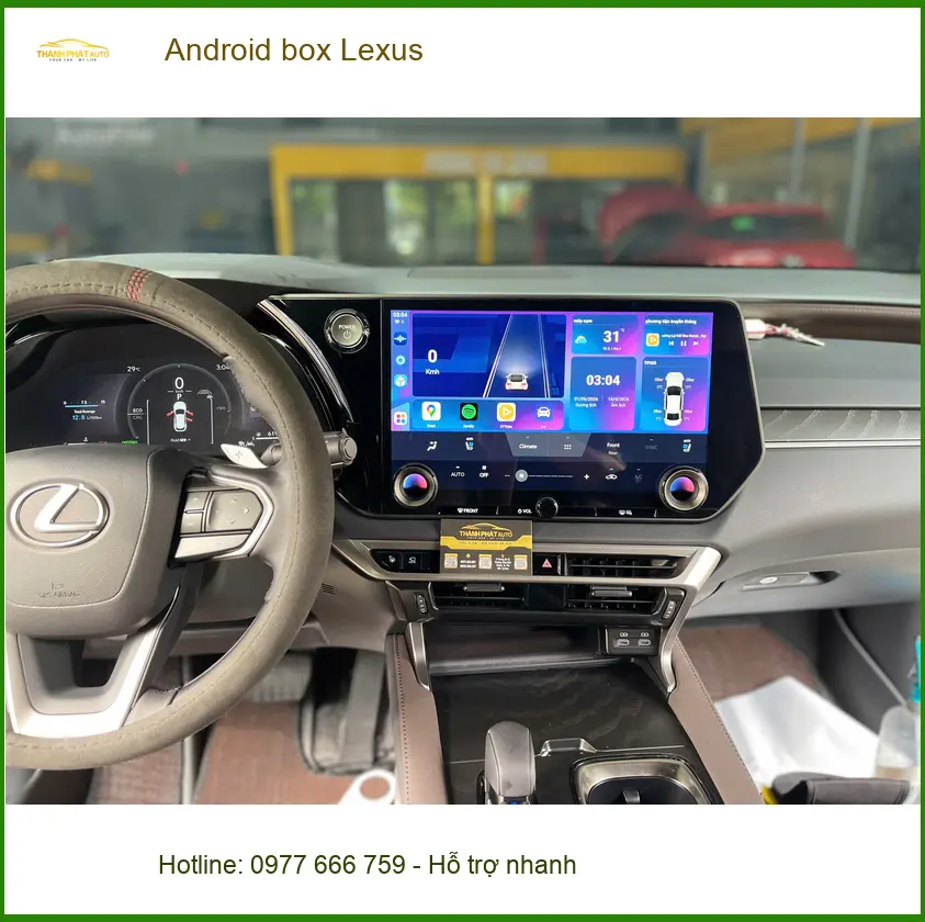 Chị Diễm lắp Android box cho Lexus ES250 tại Quận 2 để có thêm nhiều tiện ích giải trí