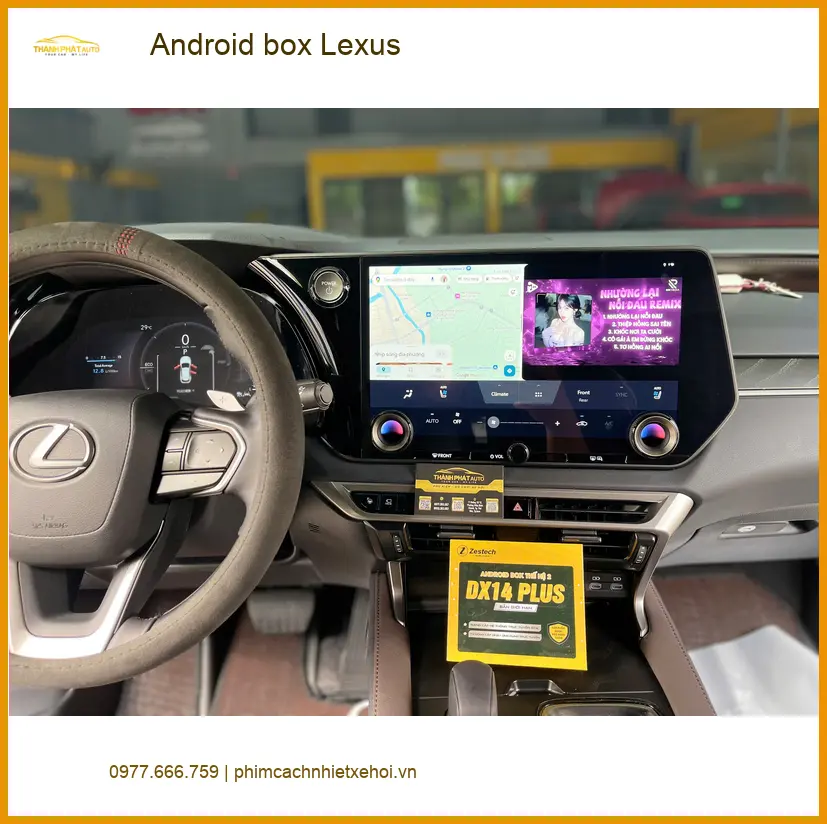 Chị Diễm lắp Android box cho Lexus ES250 tại Quận 2 để có thêm nhiều tiện ích giải trí ảnh thực tế 2
