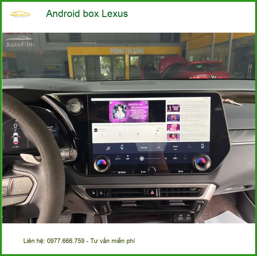 Chị Diễm lắp Android box cho Lexus ES250 tại Quận 2 để có thêm nhiều tiện ích giải trí ảnh thực tế 3