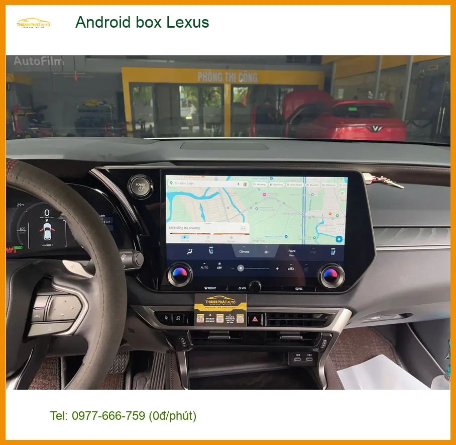 Chị Diễm lắp Android box cho Lexus ES250 tại Quận 2 để có thêm nhiều tiện ích giải trí ảnh thực tế 4