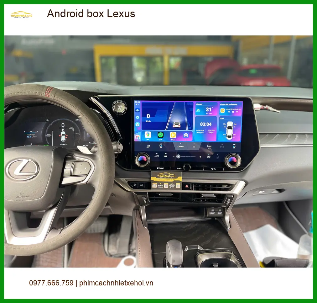 Anh Phước lắp Android Box cho Lexus RX350 tại Quận 12 để có nhiều tiện ích giải trí