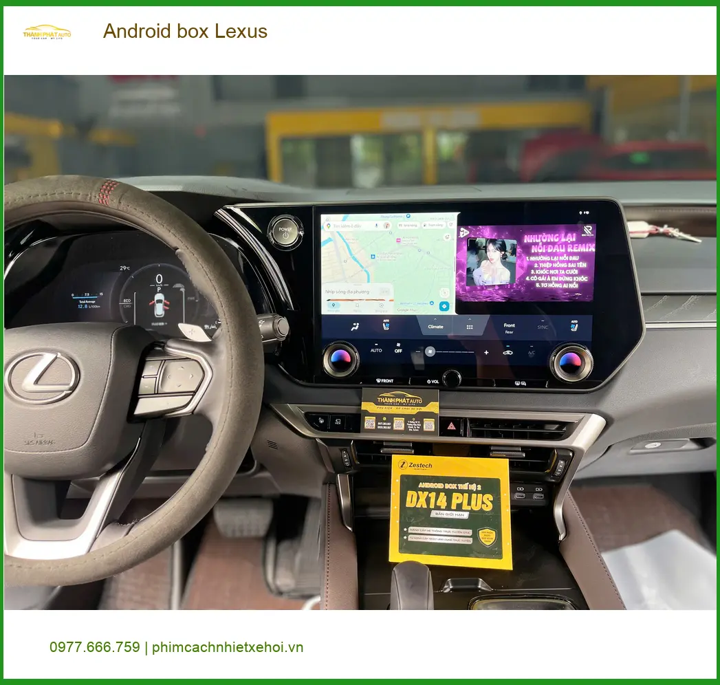 Anh Phước lắp Android Box cho Lexus RX350 tại Quận 12 để có nhiều tiện ích giải trí ảnh thực tế 2