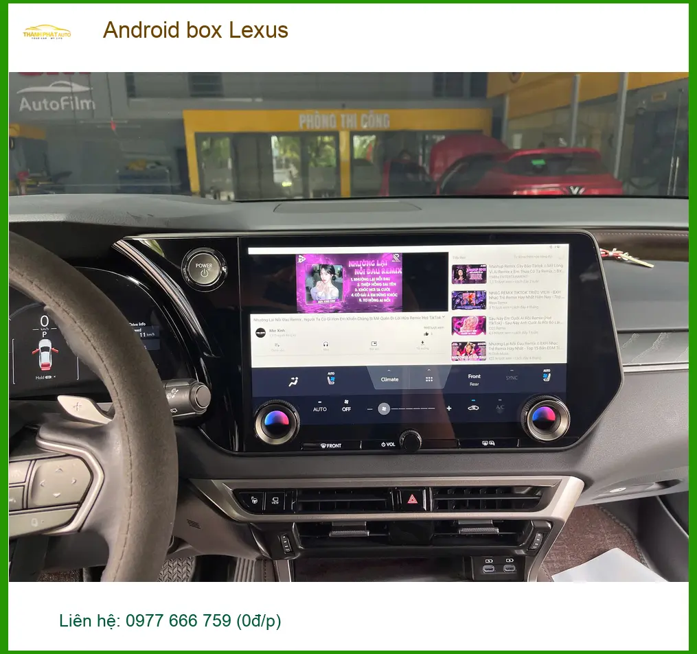 Anh Phước lắp Android Box cho Lexus RX350 tại Quận 12 để có nhiều tiện ích giải trí ảnh thực tế 3