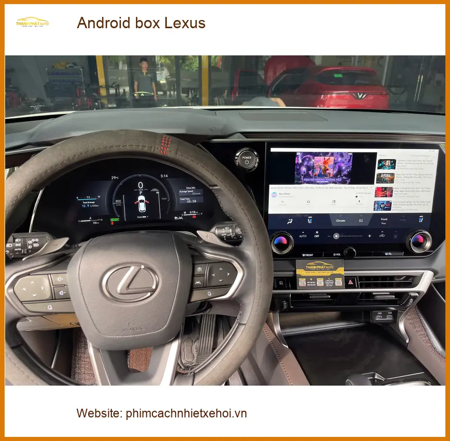 Chị Thoa lắp Android box Lexus RX 350 tại Thủ Đức để nâng cấp giải trí ảnh thực tế 3