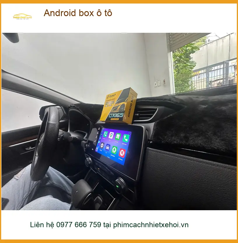 Chị Mai Phương lắp Android box ô tô cho Honda CRV tại Củ Chi để tiện xem bản đồ ảnh thực tế 2