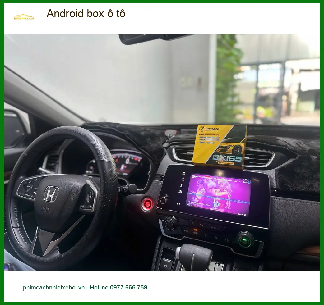 Chị Mai Phương lắp Android box ô tô cho Honda CRV tại Củ Chi để tiện xem bản đồ ảnh thực tế 3