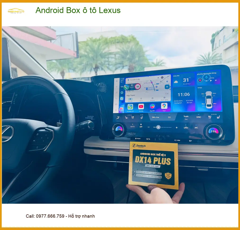 Anh Khang lắp Android Box Lexus RX350 ở Quận Bình Thạnh