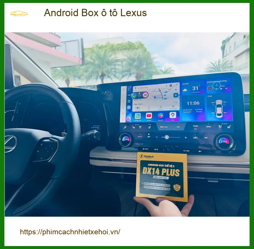 Anh Tú lắp Android Box ô tô Lexus GX460 tại Hóc Môn xem YouTube ảnh thực tế 2