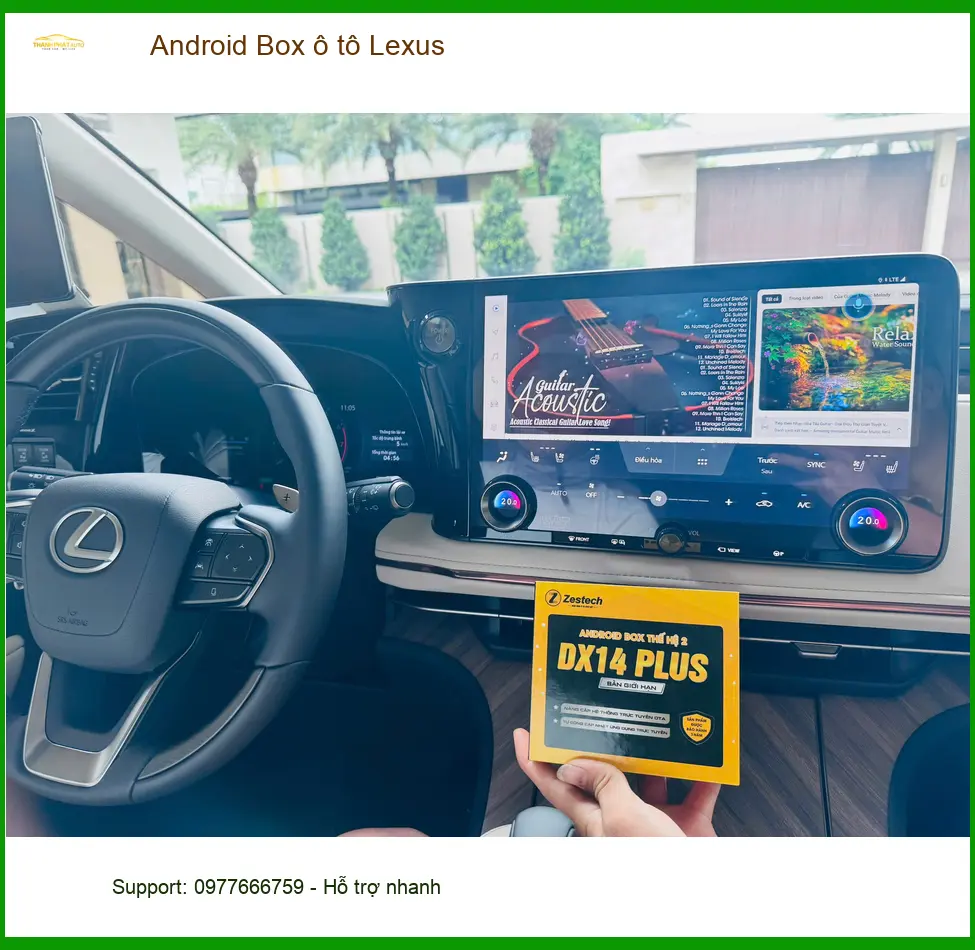 Anh Cường lắp Android Box ô tô Lexus tại Nhà Bè để màn hình zin thông minh hơn ảnh thực tế 3