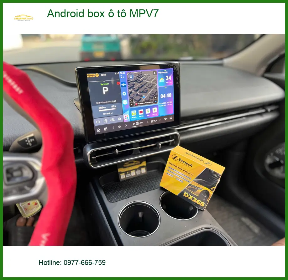 Anh Khải lắp Android box ô tô MPV7 cho Honda CR-V tại Củ Chi xem YouTube