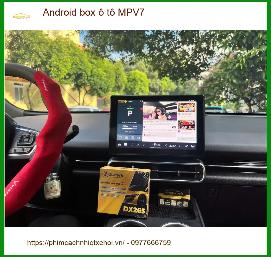 Anh Khải lắp Android box ô tô MPV7 cho Honda CR-V tại Củ Chi xem YouTube ảnh thực tế 3