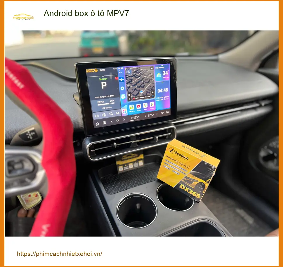 Chị Thảo lắp Android box MPV7 cho Kia Carnival tại Quận Tân Phú vì thường xuyên đi công tác ảnh thực tế 4