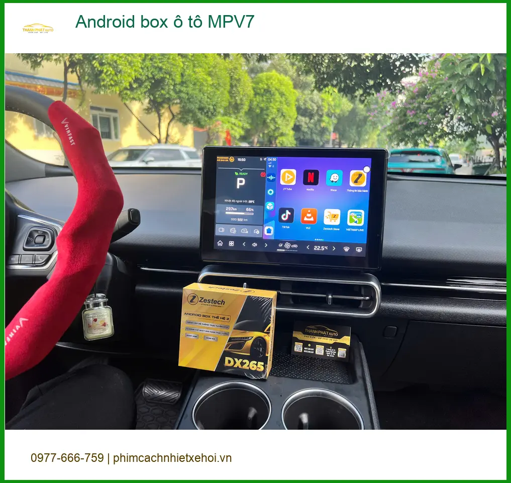 Anh Khải lắp Android box ô tô MPV7 cho Honda CR-V tại Củ Chi xem YouTube ảnh thực tế 4