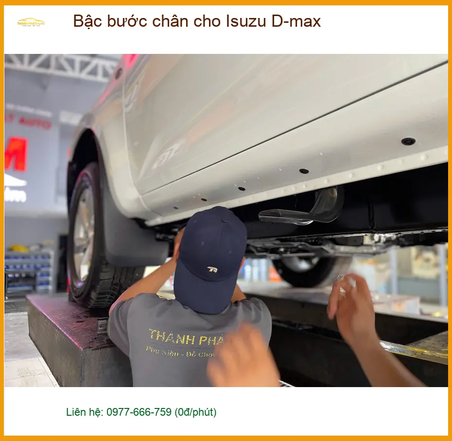 Anh Minh lắp bậc bước chân Isuzu D-max tại Quận 12 để xe trông mạnh mẽ hơn ảnh thực tế 2