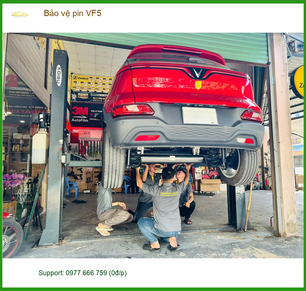 Anh Quang VinFast VF5 tìm dịch vụ bảo vệ pin tại Quận 9 để kéo dài tuổi thọ xe điện ảnh thực tế 3