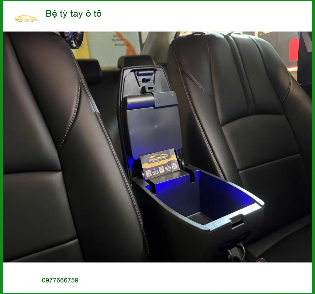 Anh Quý lắp bệ tỳ tay ô tô Hyundai Santa Fe tại Thủ Đức giúp lái xe thoải mái hơn ảnh thực tế 4