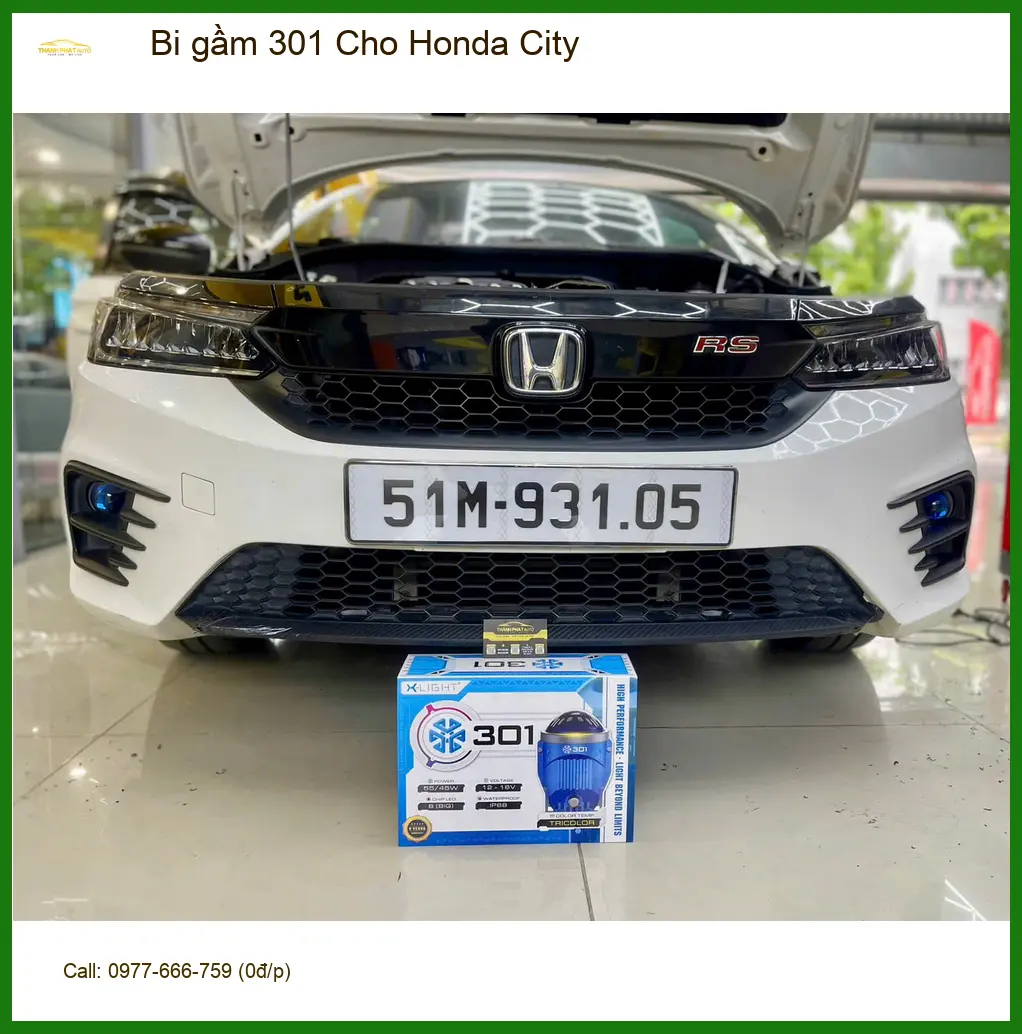 Anh Bảo độ Bi gầm 301 cho Honda City tại Thủ Đức để lái xe an toàn hơn