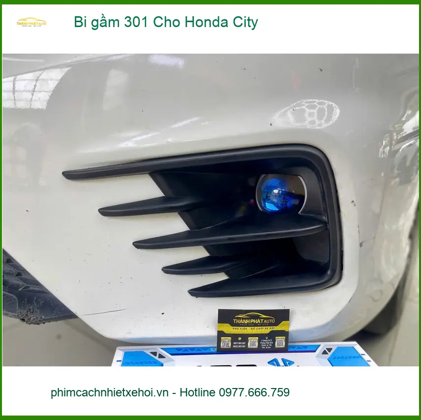 Anh Khánh độ bi gầm 301 cho Honda City tại Bình Chánh tăng sáng tối ưu ảnh thực tế 2