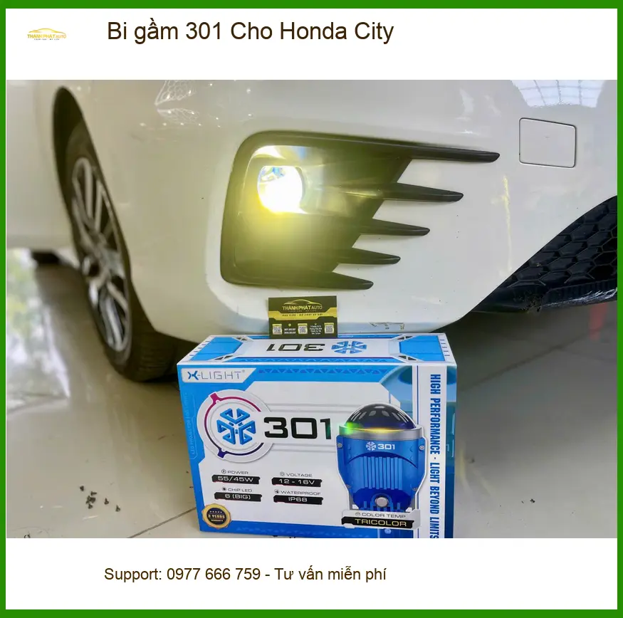 Anh Phước độ bi gầm 301 cho Honda City ở Quận Gò Vấp để cải thiện tầm nhìn ảnh thực tế 2