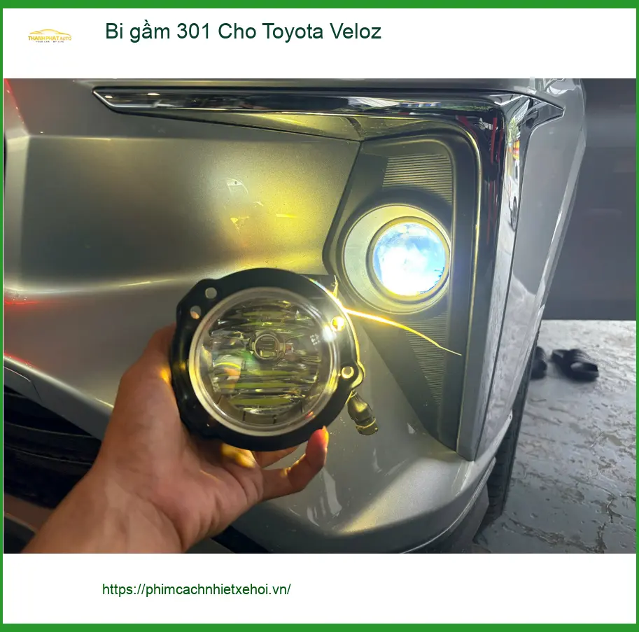 Chú Dũng lắp bi gầm 301 cho Toyota Veloz tại Quận 1, tăng sáng hiệu quả ảnh thực tế 4