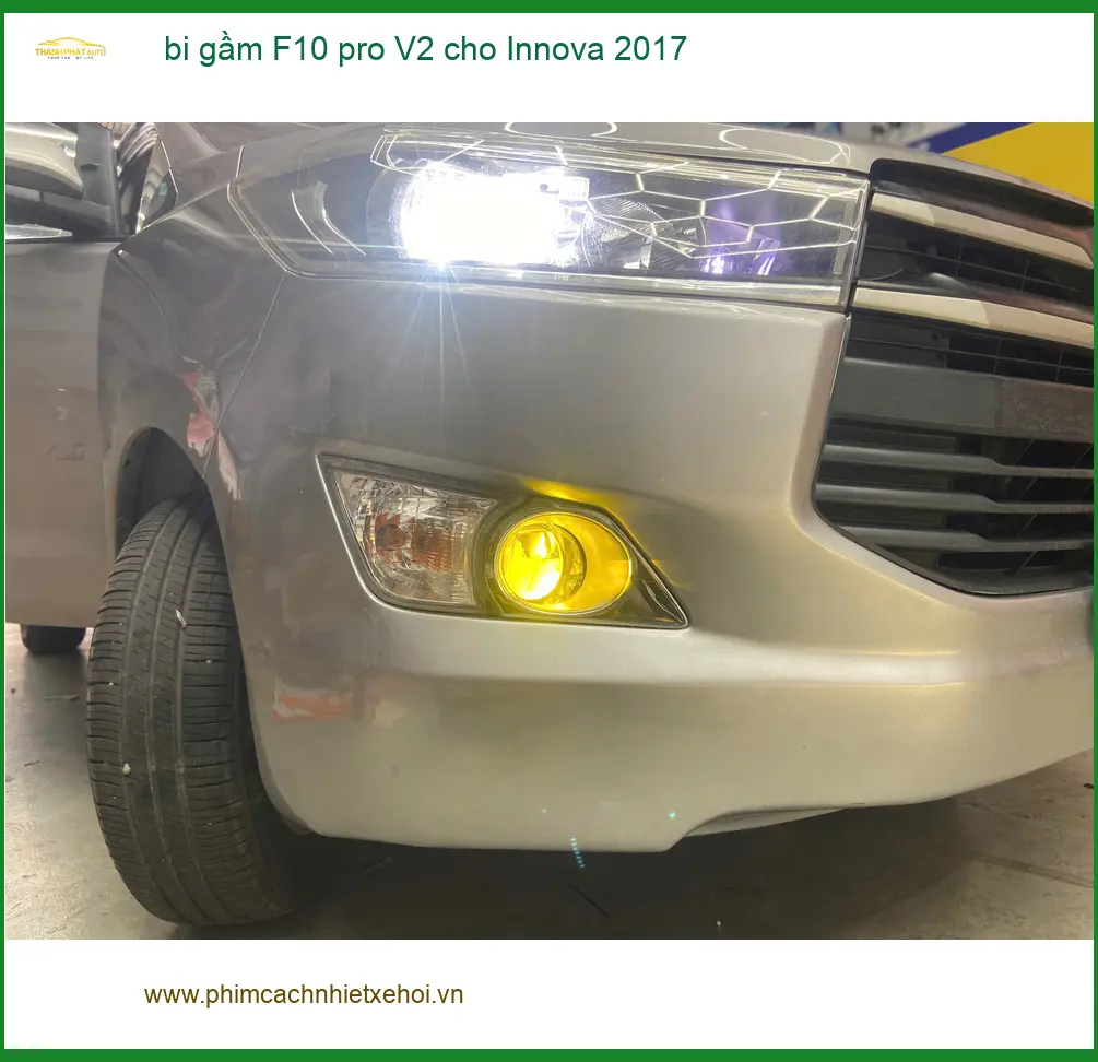 Anh Tuấn lắp bi gầm F10 Pro V2 Innova 2017 tại Quận 8 đi sương mù tốt hơn. ảnh thực tế 2