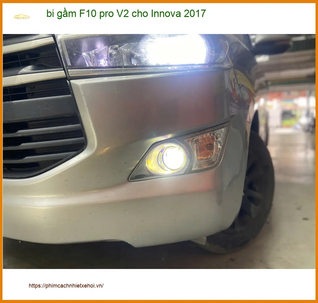 Anh Long độ bi gầm F10 pro V2 cho Innova 2017 đèn zin yếu khi đi đêm Quận 3 ảnh thực tế 2