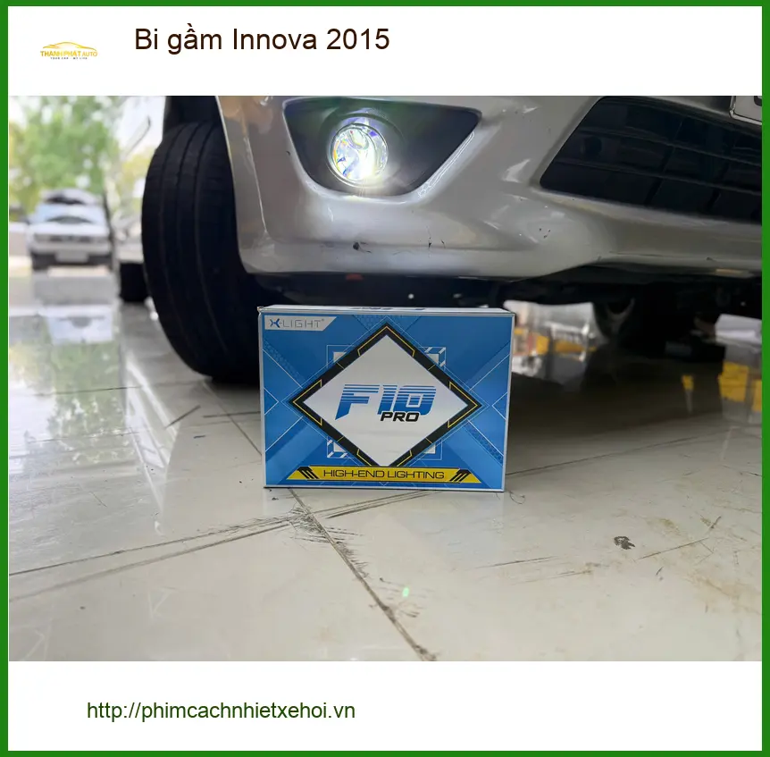 Anh Lộc lắp bi gầm Innova 2015 tại Quận 9 vì đèn zin không đủ sáng đi đêm ảnh thực tế 2